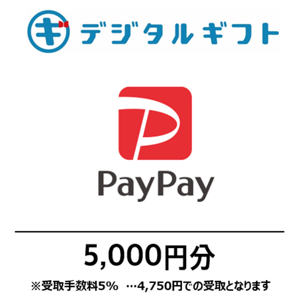【PayPayマネーライト】選べるデジタルギフト（5,000円分）（メールで受け取り）